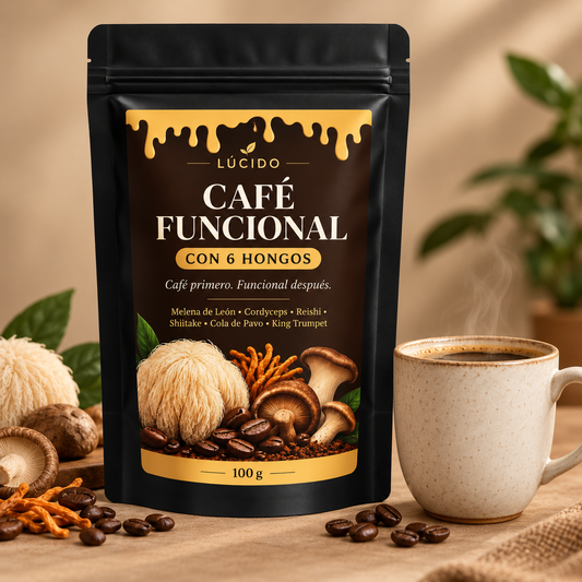 Lúcido™ — Café con 6 Hongos