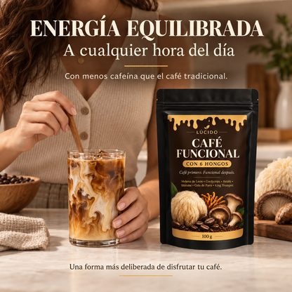 Lúcido™ — Café con 6 Hongos