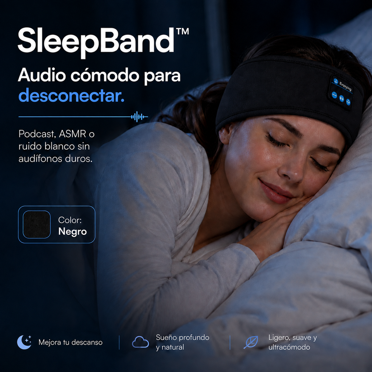 SleepBand™     Audio cómodo para desconectar.