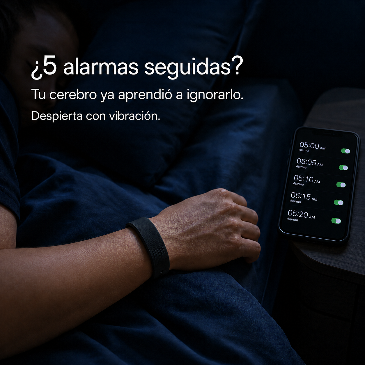 WakeBand™ — Despierta en silencio