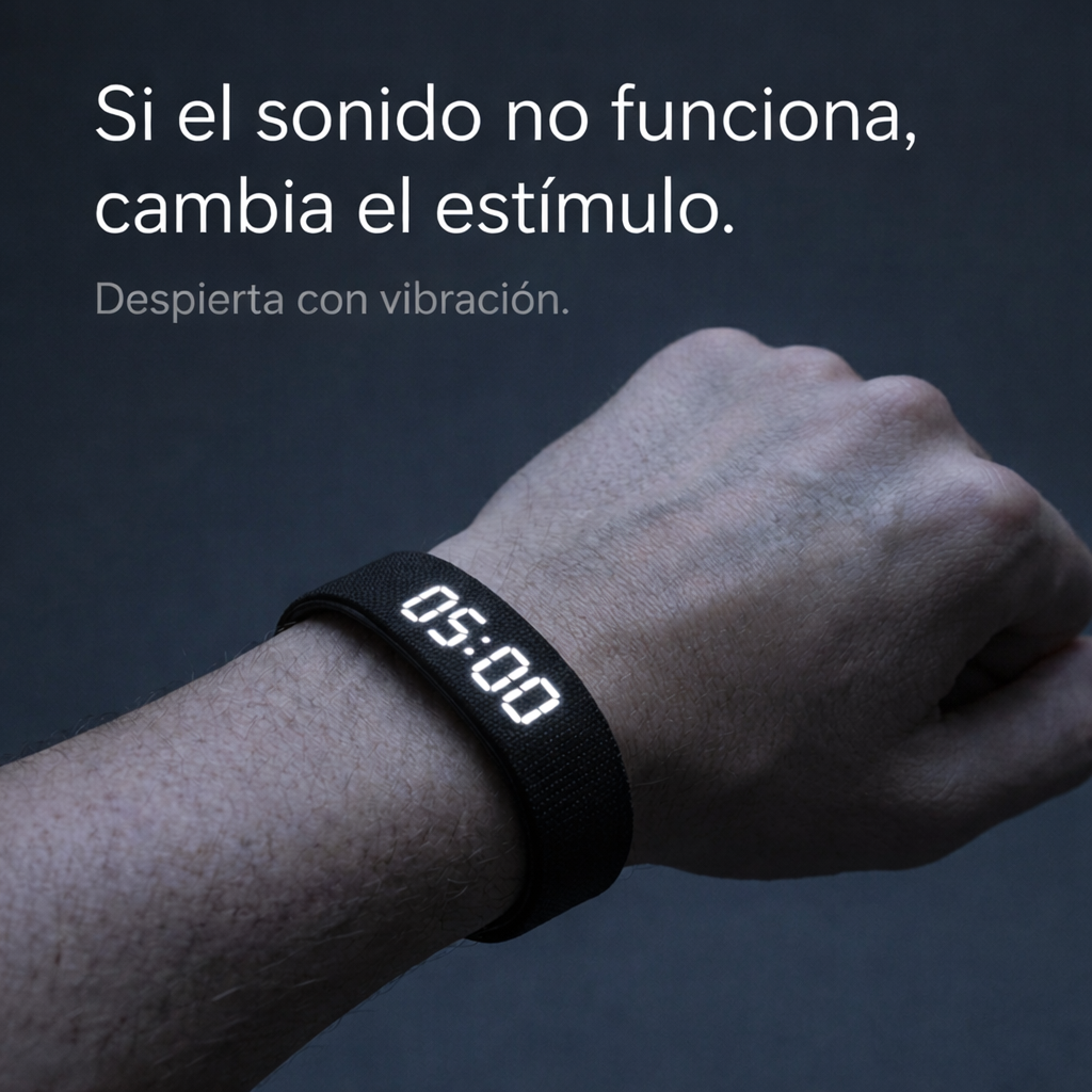 WakeBand™ — Pulsera despertadora silenciosa por vibración